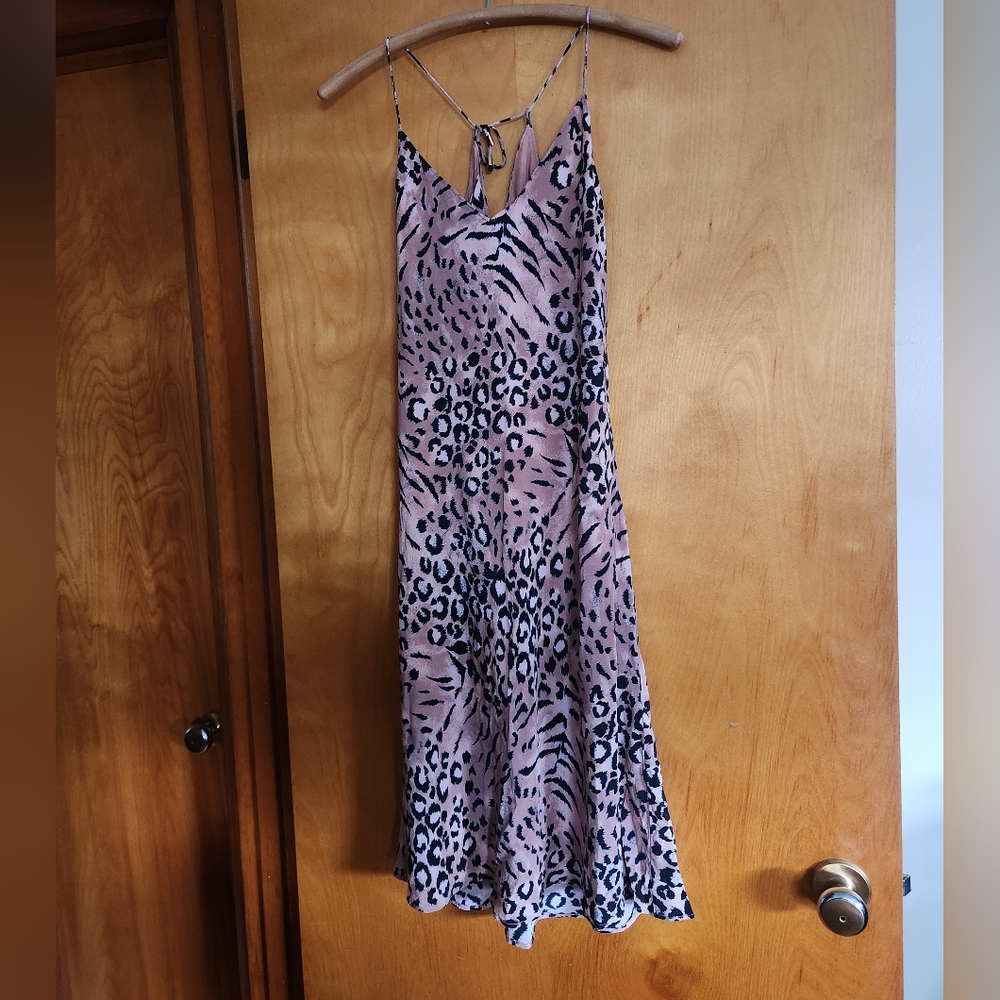 Flirty Silk Leopard Print Dress